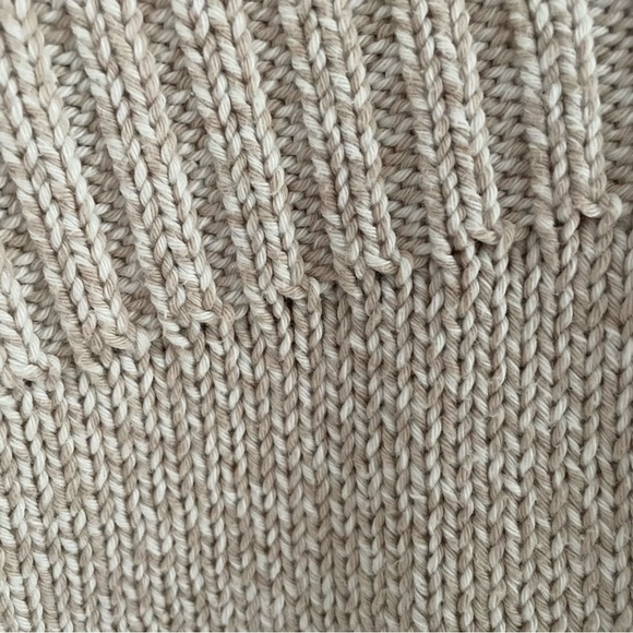 Eddie Bauer 100% cotton 3/4 sleeve oatmeal one button front cardigan size small - Picture 9 of 12